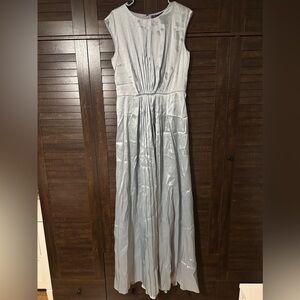 Ralph Lauren Purple Label Shimmering Silver Maxi Dress